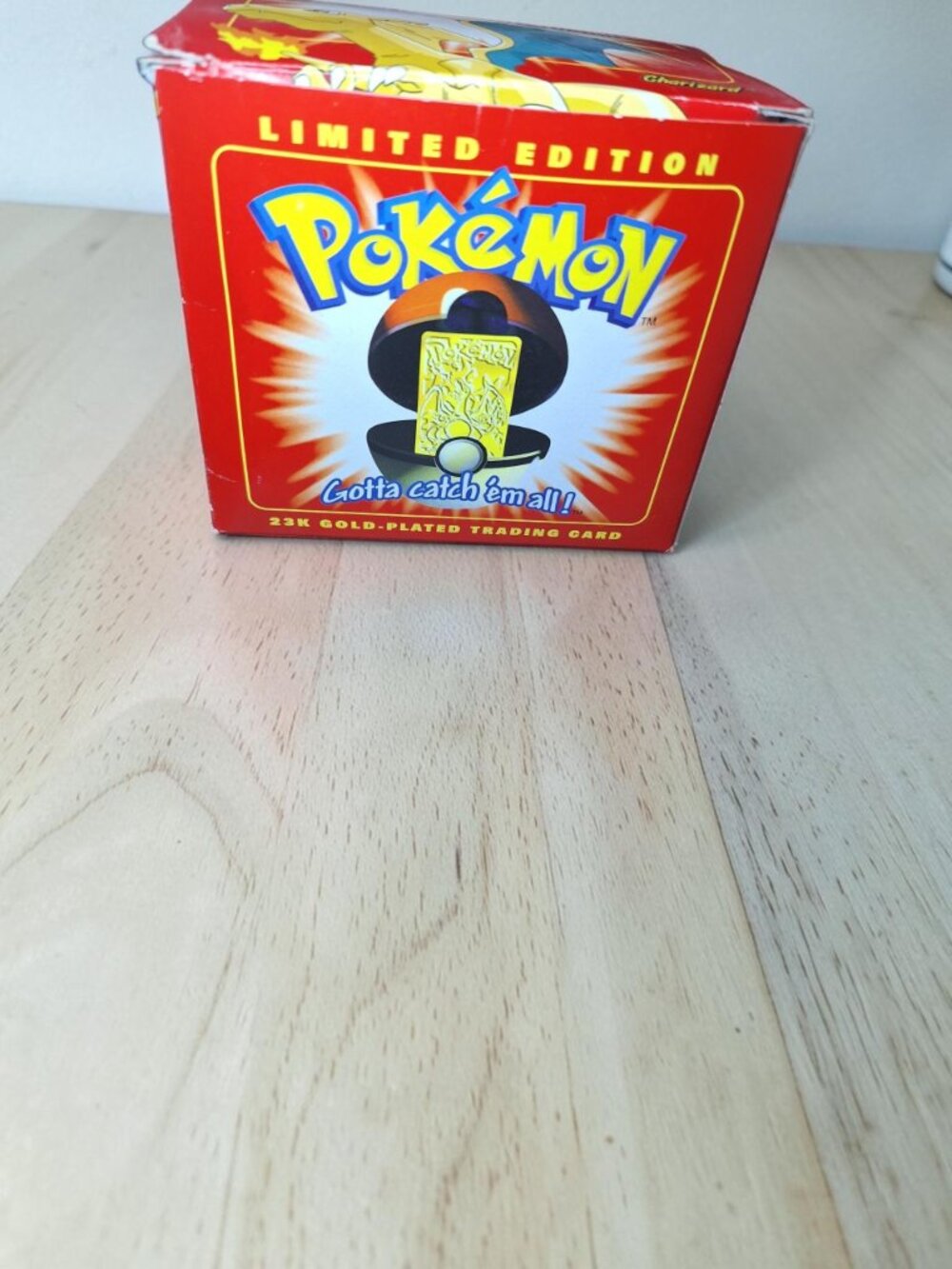 Pokémon 23K Gold Plated Charizard Card In Box Limited Edition